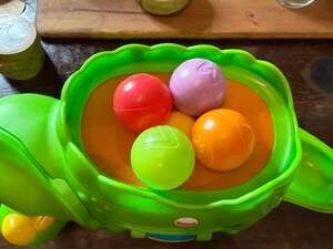 Fisher-Price Double Poppin' Dinosaur Toy with Balls